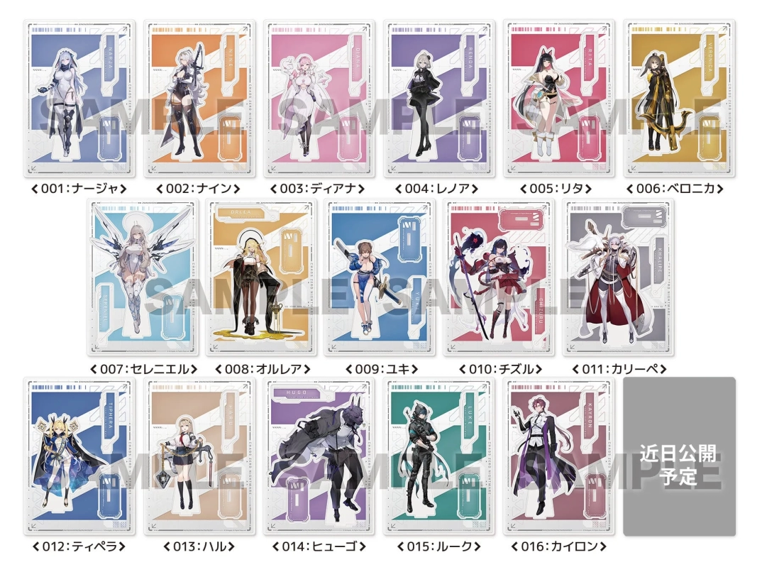 Chaos Zero Nightmare Acrylic Character Stands