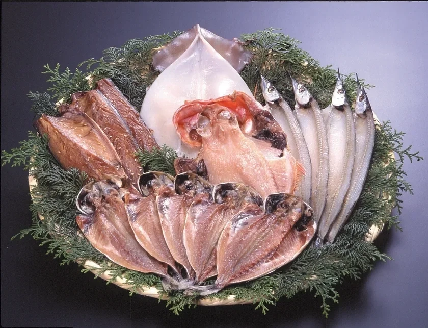 Assortment of dried fish