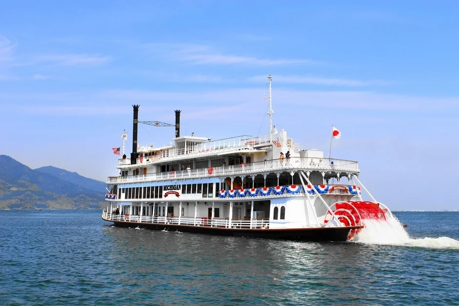 Michigan Paddle Steamer on Lake Biwa
