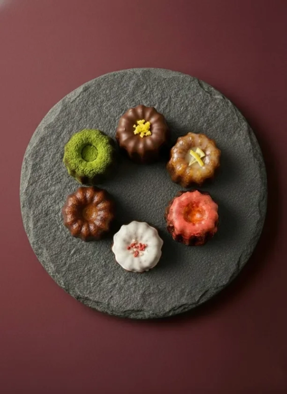 Variety of Kome Canelés