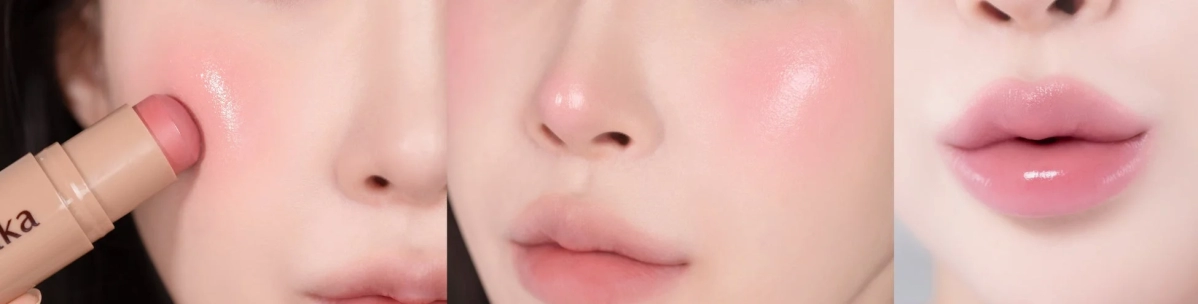 Laka Sun Shield Glowy Cheek application