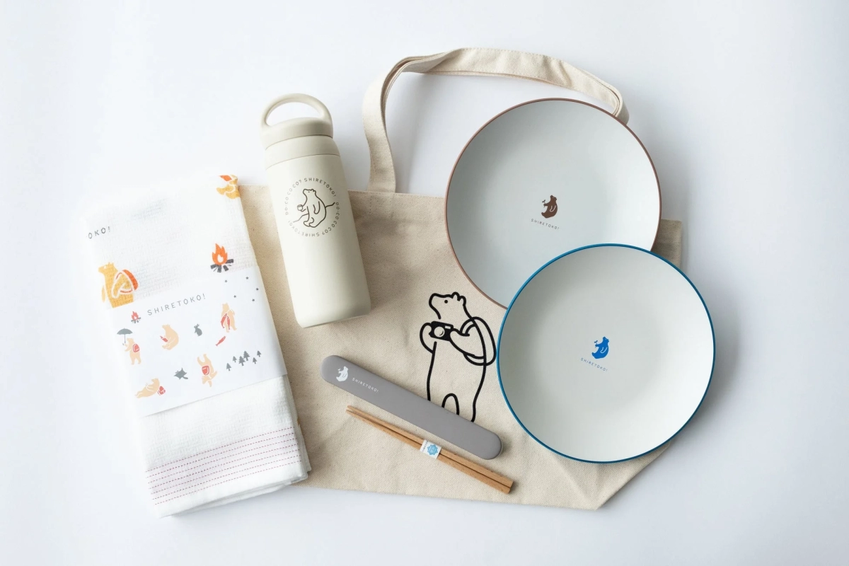 A collection of Shiretoko Toko-san themed items