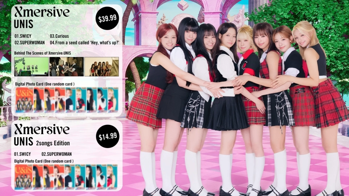 UNIS group shot with pricing info