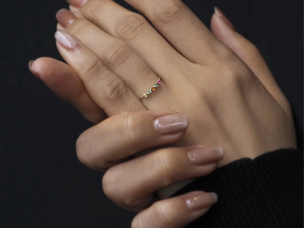 Luce ring on a hand