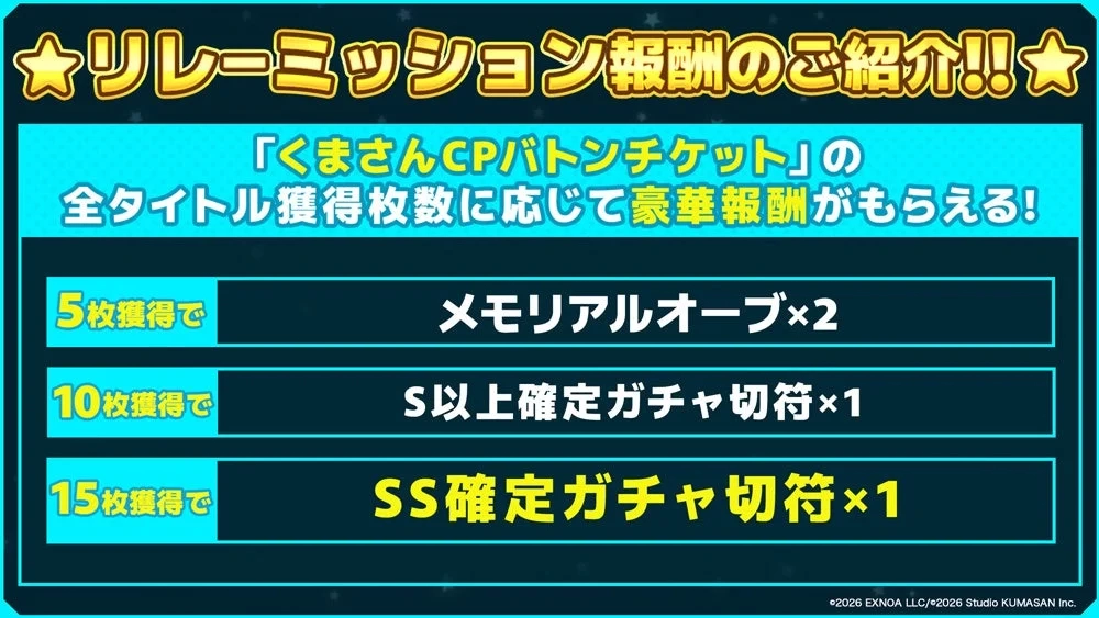 Relay Mission Rewards