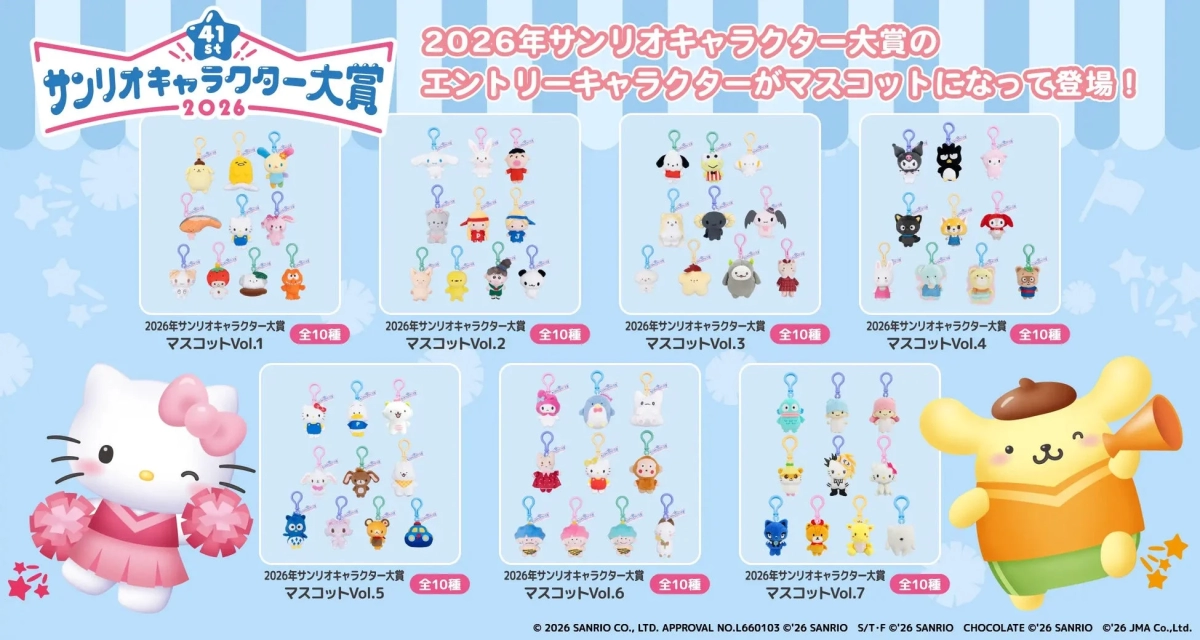 Sanrio Character Award 2026 Mascot Collection